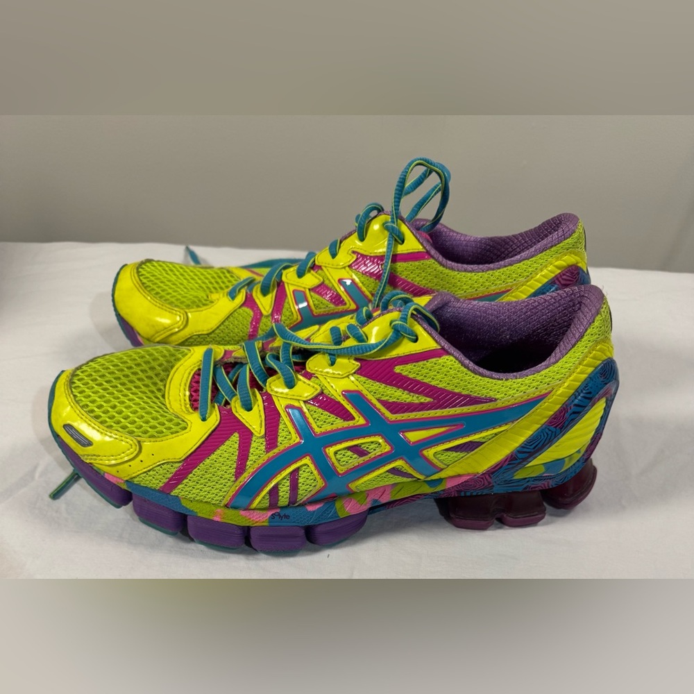 ASICS Women's running Athletic Shoes T693N bright size 9‎ - Picture 3 of 6